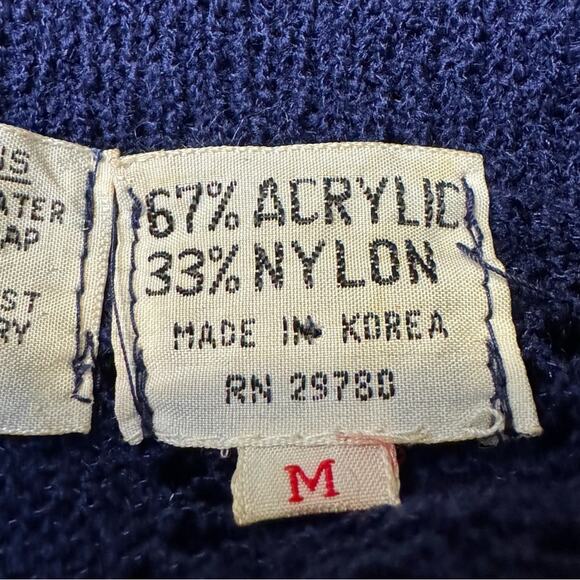 Vintage Zado Size Medium Crocheted Button Front Cardigan Sweater Korea - Picture 6 of 7